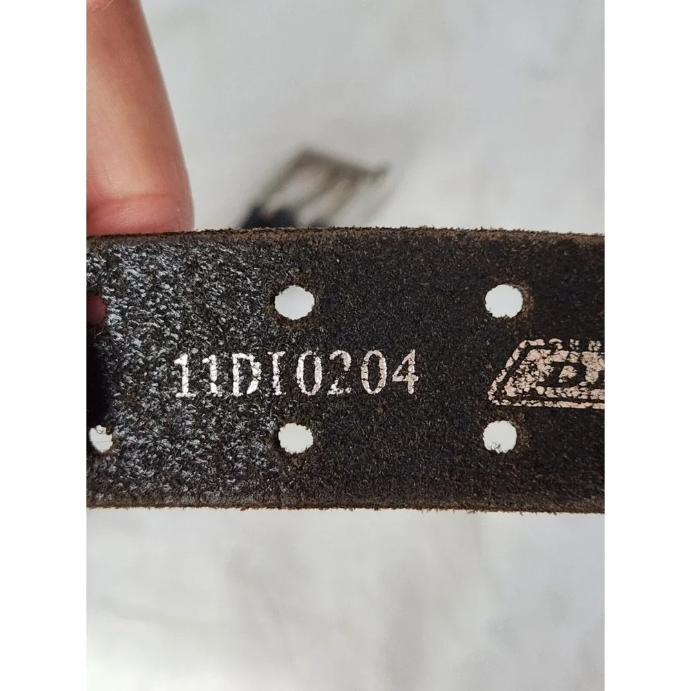 Dickies Genuine Leather 2 Prong Work‎ Belt Black Men's Size 38 /  95